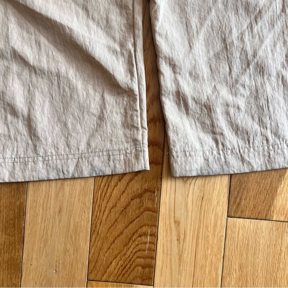 Nike Beige Tan Nylon Cargo Pants Elastic Bungee Waist Size XL - Picture 7 of 10